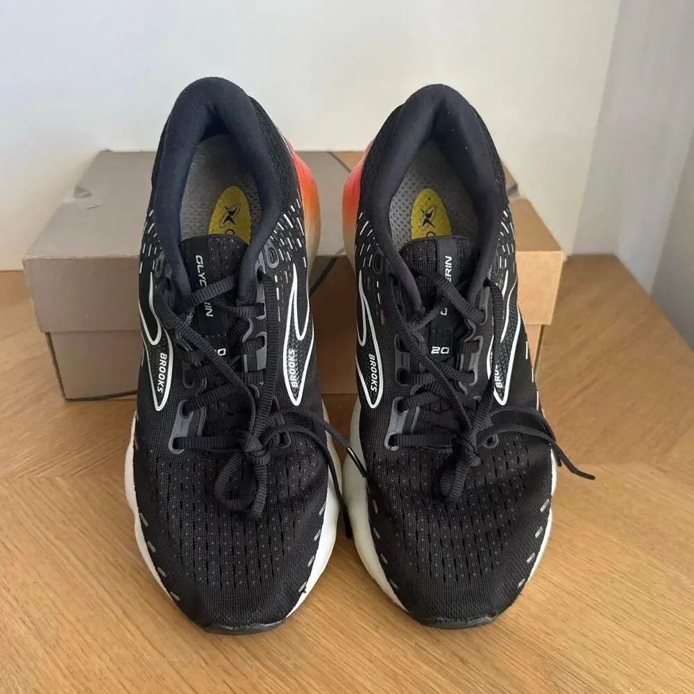 Brooks Glycerin 20 Black/Orange Women Running Sneakers- SZ 10